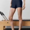 3" High-Waist Airlift strakke korte broek - Navy