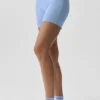 5" Airbrush Double Up Korte broek - Licht Provence-blauw/wit