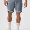 9" Traction Arena-korte broek - staalgrijs