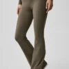 Alo Softsculpt Foldover Flare-legging - Olive Tree