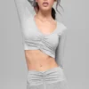 Alosoft Intuition-bh met lange mouwen - Athletic Heather Grey