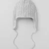 Cable Knit Winter Bliss-muts met oorkleppen - Athletic Heather Grey