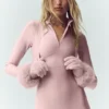 Courchevel kasjmierhandschoenen - Frosted Pink
