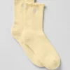 Dames Lettuce Edge-sokken - Warm Butter