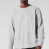 Double Take met lange mouwen en ronde hals - Athletic Heather Grey