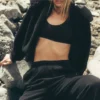 Foxy Sherpa-jas - Zwart