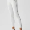 High-Waist Airbrush 7/8 Heart Throb Legging – Wit/Zwart