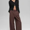 High-Waist Dreamscape-broek (lang) - Brownstone