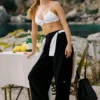 High-Waist Dreamscape-broek (Regular) - Zwart