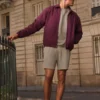 Katoenen canvas Coaches-jasje - Bordeauxrood