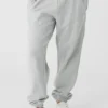 Renown joggingbroek met omgeslagen boorden – Athletic Heather Grey
