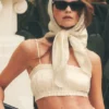 Riviera Bloomer-bh van linnenmix - zandbeige