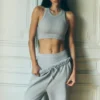 Seamless Delight-bh met hoge hals – Athletic Heather Grey
