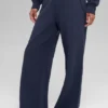 Serenity joggingbroek met wijde pijpen - Navy