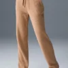 Snuggle Up Truie met High-Waist broek en wijde pijpen - Toasted Almond