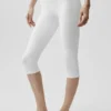 16" High-Waist Airbrush-capri - Wit