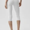 16" High-Waist Airbrush-capri - Wit