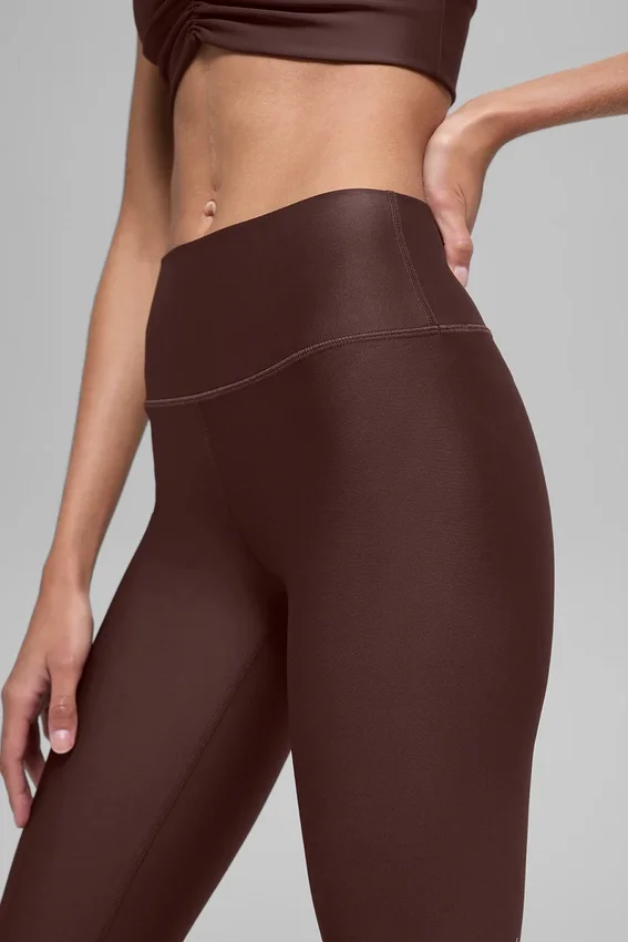 16'' High-Waist Airlift-capri – Brownstone