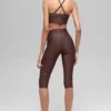 16'' High-Waist Airlift-capri – Brownstone