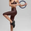 16'' High-Waist Airlift-capri – Brownstone