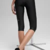 16'' High-Waist Airlift-capri - Zwart
