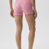 3" Airlift Gingham High-Waist strakke korte broek - Paradise Pink Gingham