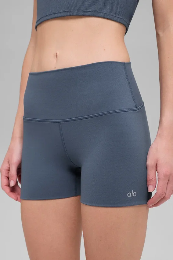 3" Alo Softsculpt High-Waist Precision Korte broek - Bluestone