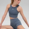 3" Alo Softsculpt High-Waist Precision Korte broek - Bluestone