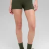 3" Alo Softsculpt High-Waist Precision-korte broek - Olijfgroen