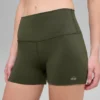 3" Alo Softsculpt High-Waist Precision-korte broek - Olijfgroen