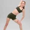 3" Alo Softsculpt High-Waist Precision-korte broek - Olijfgroen