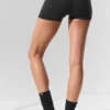 3" Alo Softsculpt High-Waist Precision-korte broek - Zwart
