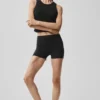 3" Alosoft High-Waist Carefree-korte broek - Zwart