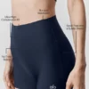 3" High-Waist Airlift strakke korte broek - Navy