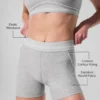 4” Alosoft High-Waist Heart Throb Korte broek - Athletic Heather Grey/White