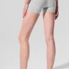 4” Alosoft High-Waist Heart Throb Korte broek - Athletic Heather Grey/White