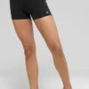 4" High-Waist Airbrush Race Pace-korte broek - Zwart/Wit