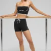 4" High-Waist Airbrush Race Pace-korte broek - Zwart/Wit