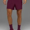 5" Adapt hardloopkorte broek - Bordeaux