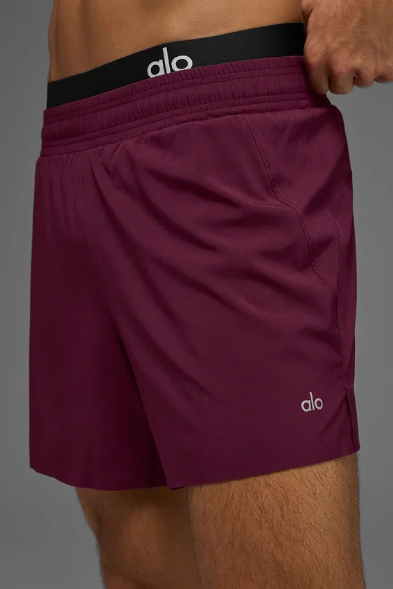 5" Adapt hardloopkorte broek - Bordeaux