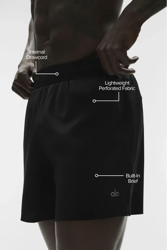 5" Adapt korte broek - Zwart
