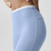 5" Airbrush Double Up Korte broek - Licht Provence-blauw/wit