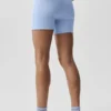 5" Airbrush Double Up Korte broek - Licht Provence-blauw/wit