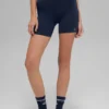 5" Airbrush Double Up Korte broek - marineblauw/wit