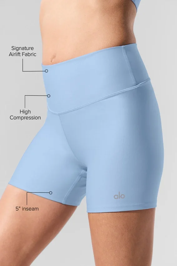 5" Airlift Energy-short - Seashell Blue