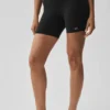 5" High-Waist Airbrush-fietsbroekje - Zwart