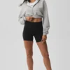 5" High-Waist Airbrush-fietsbroekje - Zwart