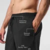 5" Korte broek - Zwart