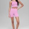 5" Naadloze geribbelde Favorite Korte broek - Candy Heart Pink