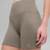 5" naadloze geribbelde Favorite Korte broek - Light Cocoa